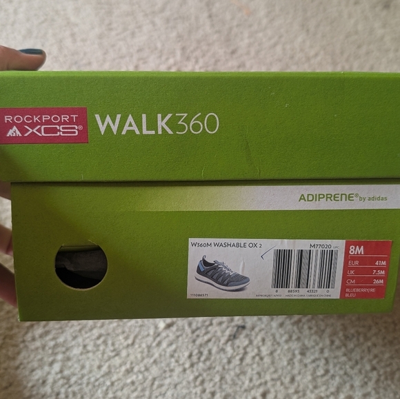 New With Box Rockport Walk 360 Washable Ox 2  Blue Mens Shoes - Picture 11 of 11